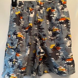 Tropical Print Boy’s Swim Shorts
